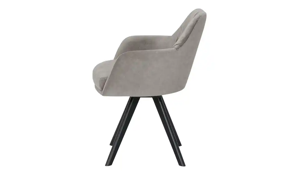 Woodford Armlehnstuhl Milan mit Massivholzgestell, Profilansicht