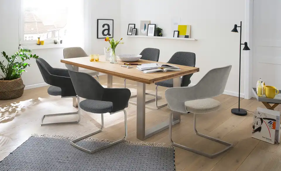 Woodford Kufentisch Aaron ausziehbar, in Wohnsituation