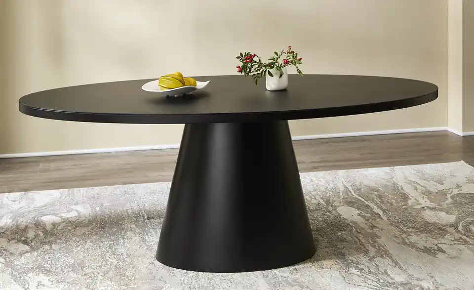 Esstisch Reflection mit Glastischplatte, in Wohnsituation