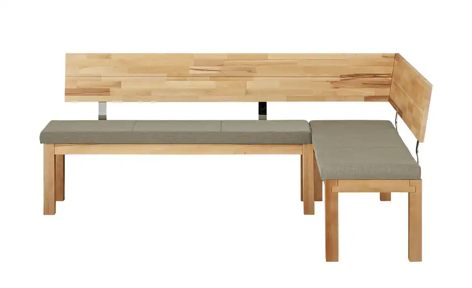 Woodford Eckbank Melia massiv, Frontansicht