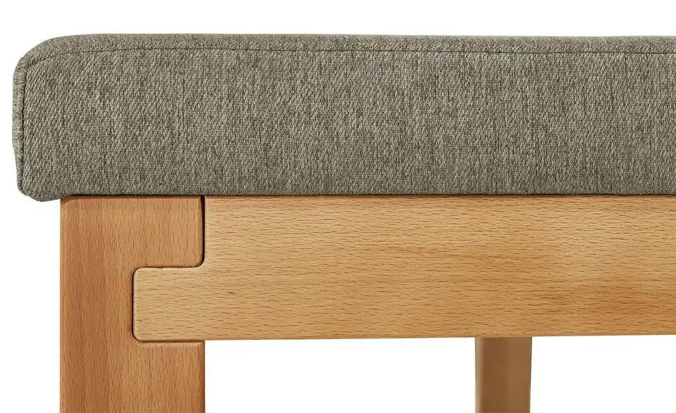 Woodford Eckbank Melia massiv, Detailansicht