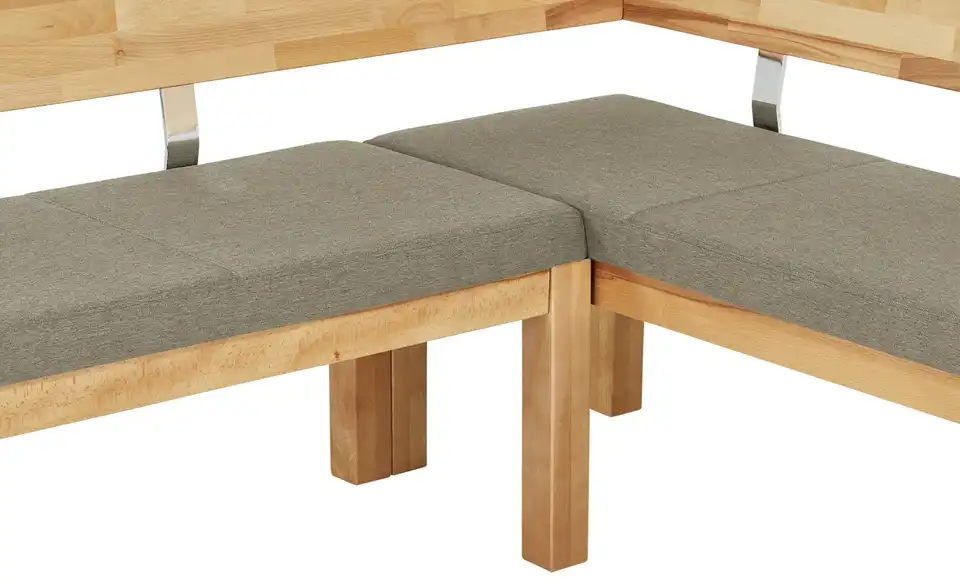 Woodford Eckbank Melia massiv, Detailansicht