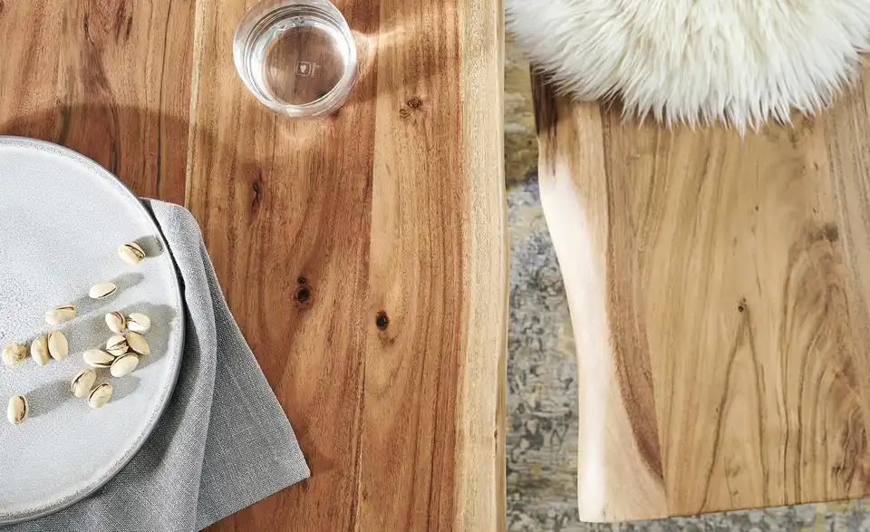 Dine + Mine Kufen-Sitzbank SigNature One massiv, Detailansicht