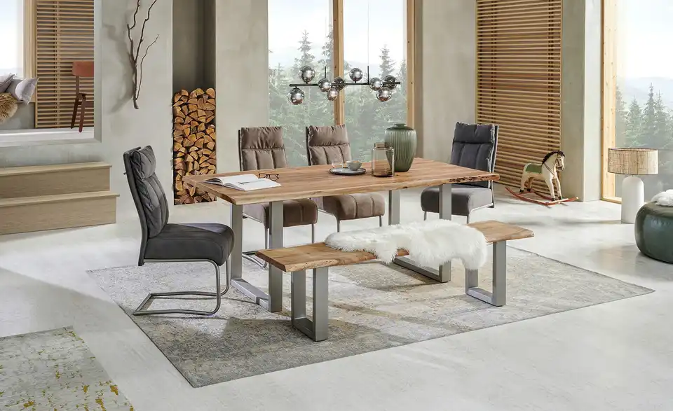 Dine + Mine Kufen-Sitzbank SigNature One massiv, in Wohnsituation