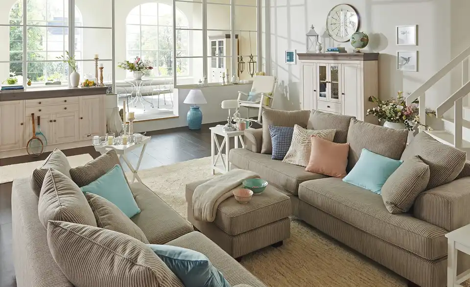 SOHO Hocker gestreift Franka, in Wohnsituation