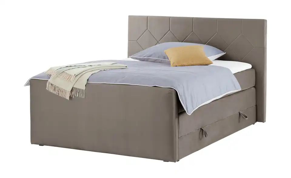Boxspringbett NORFOLK Braun 180x200 cm