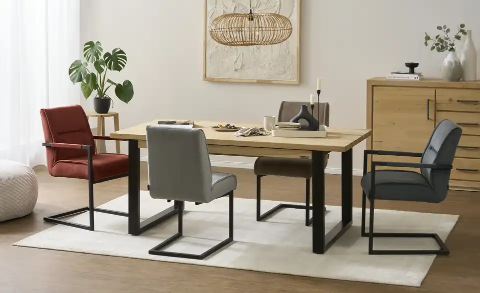 Gray & Jones Kufen-Esstisch Black Coast One ausziehbar, in Wohnsituation