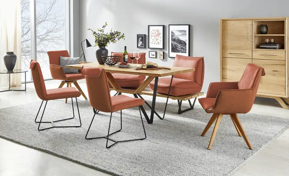 KOINOR Kufenbank Schwof Leder, in Wohnsituation