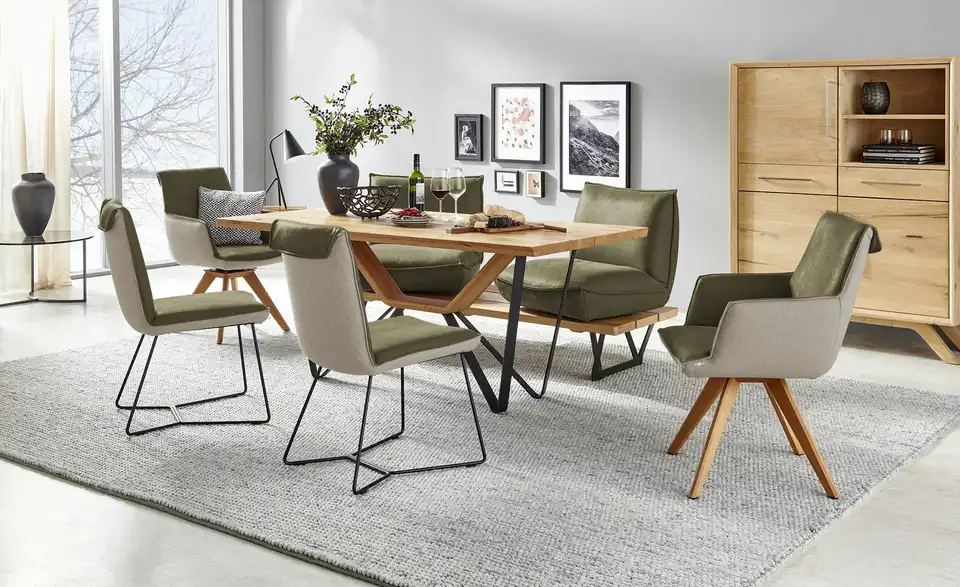 KOINOR Kufenbank Schwof Leder, in Wohnsituation