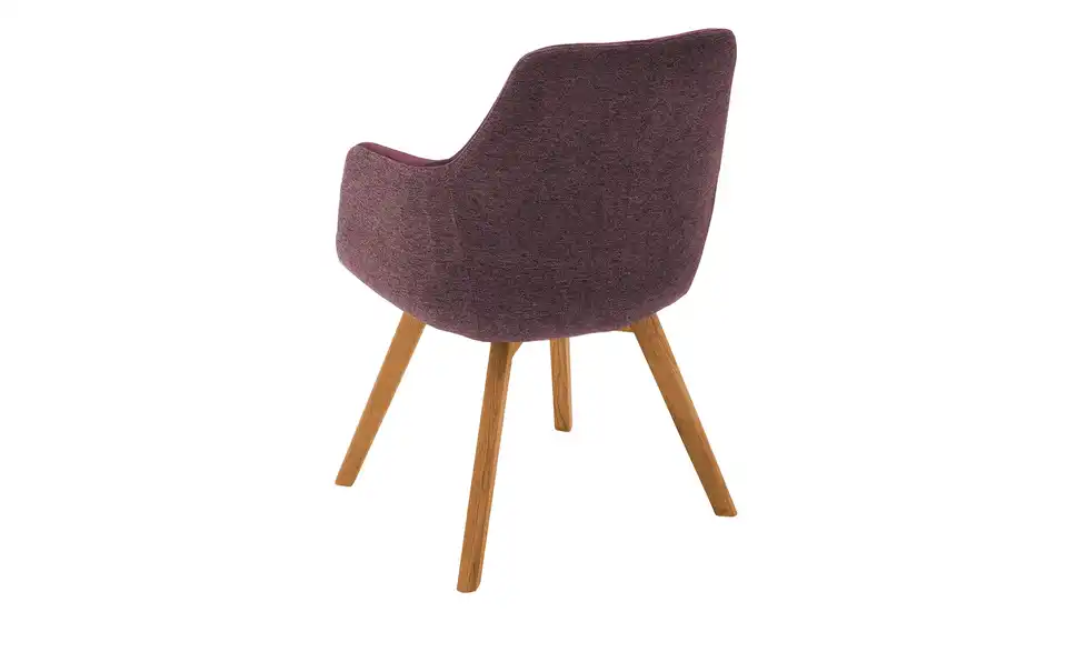 Dine + Mine Armlehnstuhl Corby mit Massivholzgestell, Rückansicht