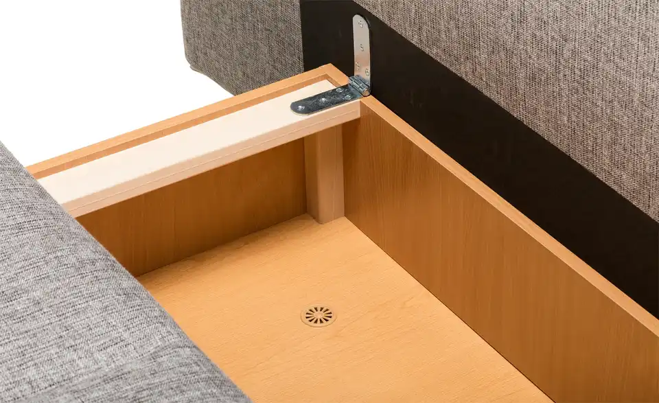 Design-Schlafcouch Verdena mit Bettkasten, Detailansicht