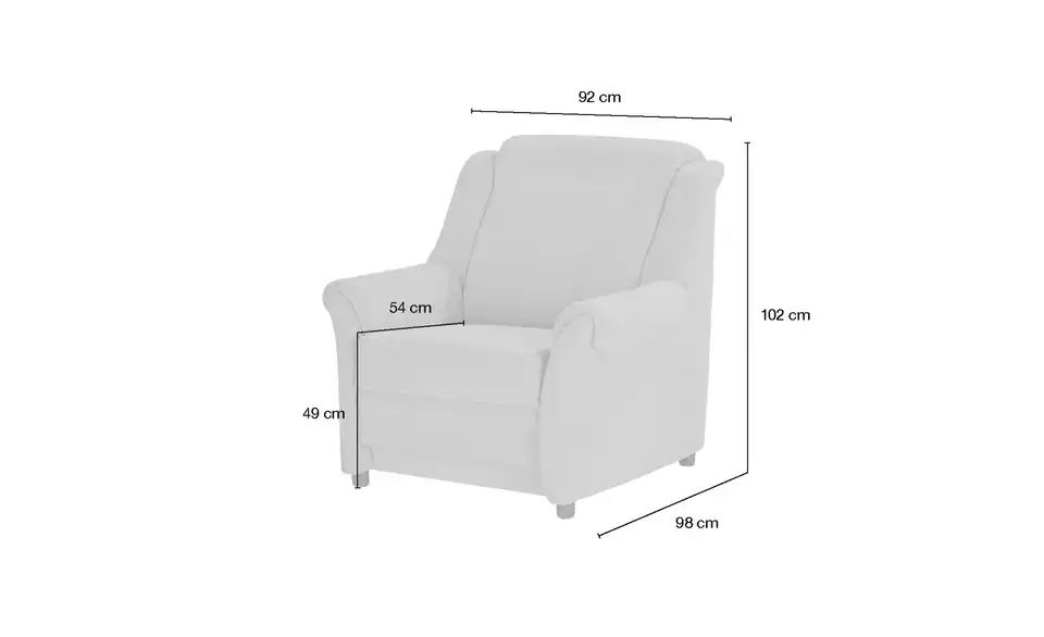 Sessel ANDORRA von POLSTERMÖBEL OELSA