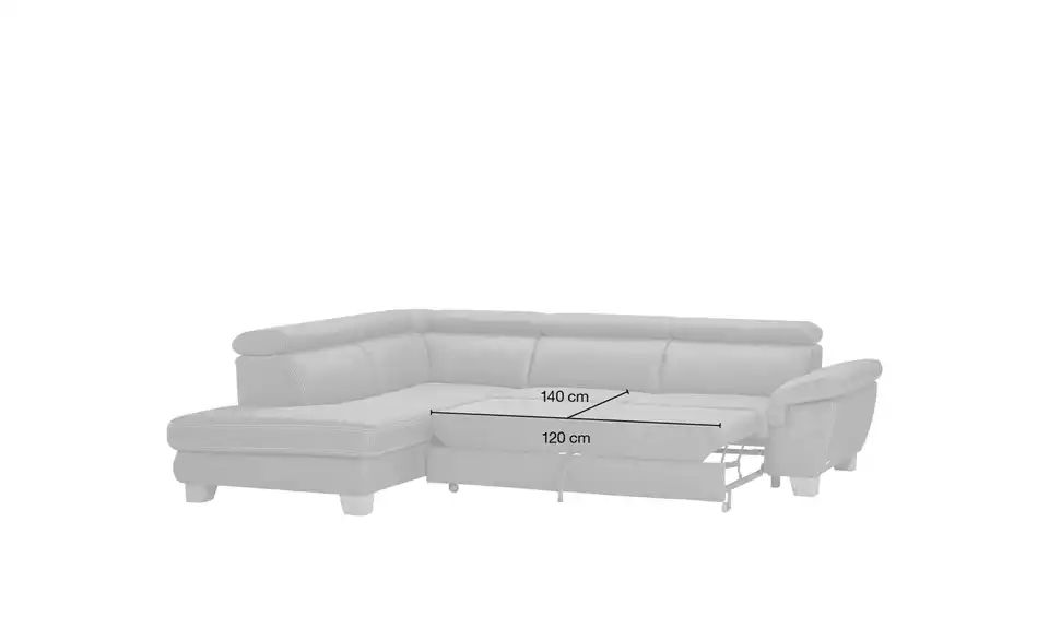 Gray & Jones Ecksofa Indra links, Anthrazit Höffner
