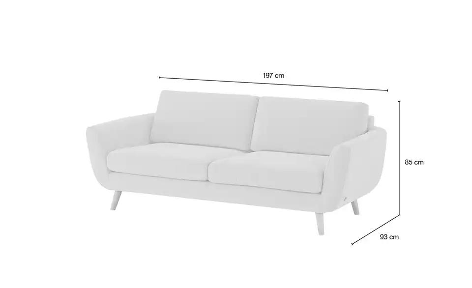 SOHO Sofa Smilla, Bemaßung