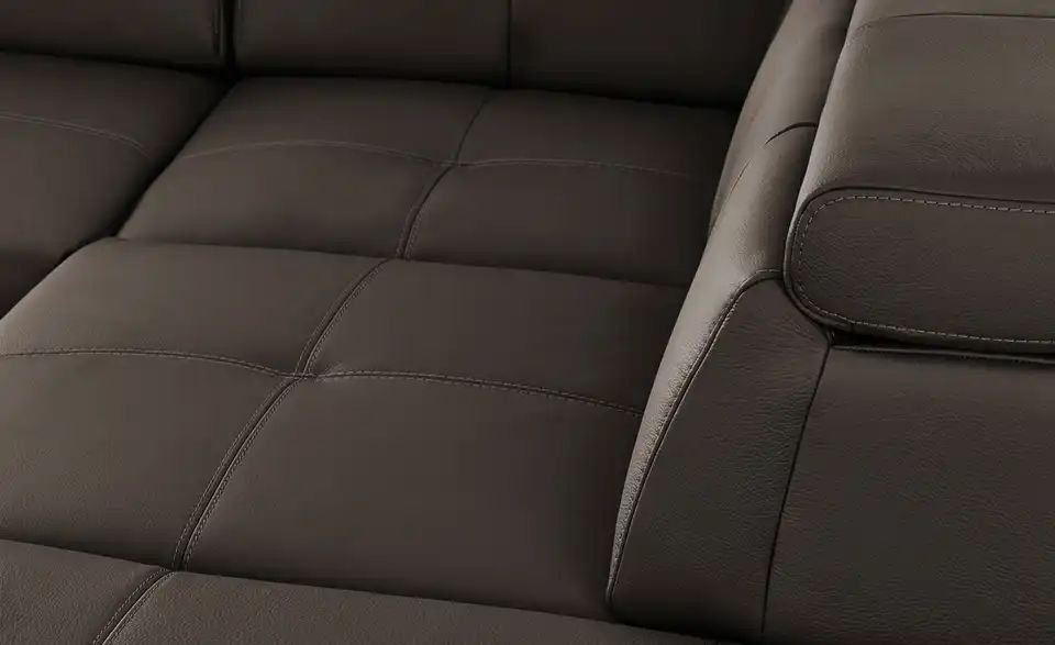 Ecksofa FORMULA Braun - Leder