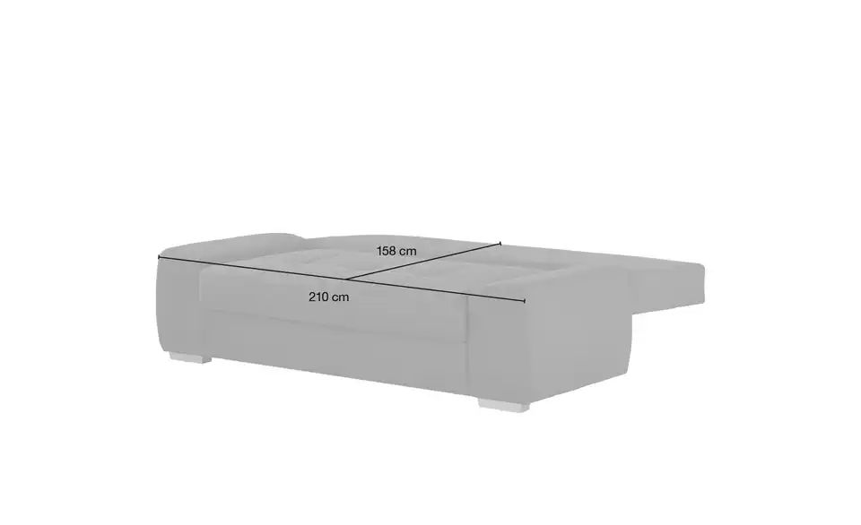 bobb Schlafsofa mit Boxspringpolsterung Eleny de Luxe | Taupe