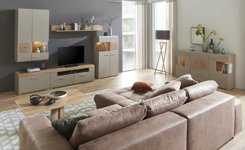 bobb Ecksofa Caro mit elektrischer Sitztiefenverstellung, in Wohnsituation