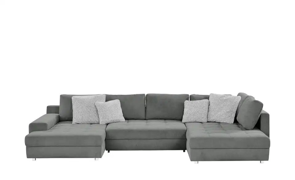 bobb Wohnlandschaft Arissa Flachgewebe, Grau