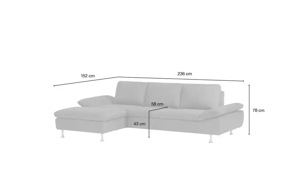 Ecksofa OKELANI Beige von SMART