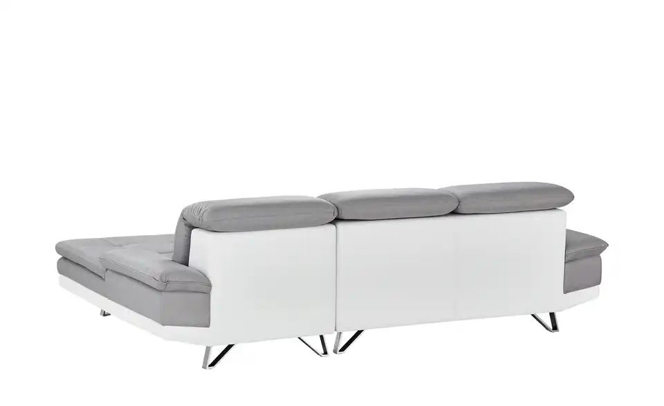 Ecksofa VALERIE Grau / Weiß