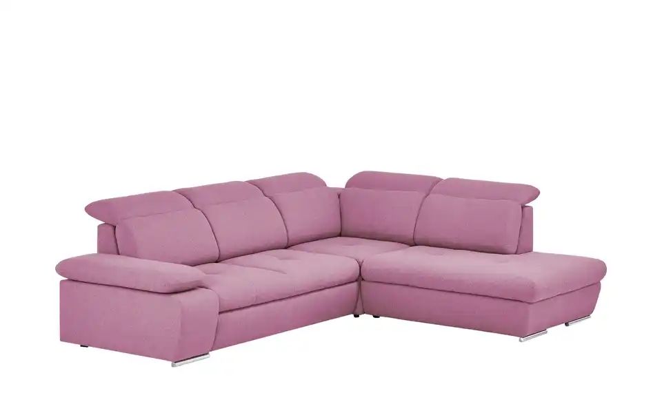 Ecksofa AVILLA Pastell-Pink - Webstoff