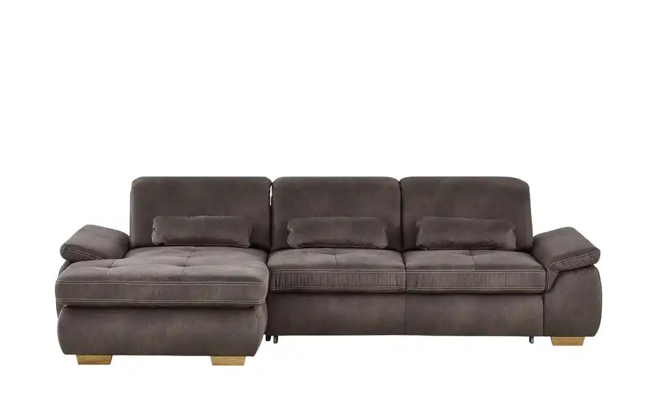 Ecksofa KUNDRY Nougatbraun