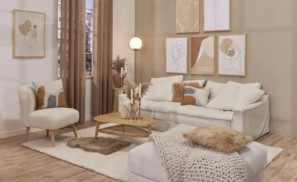 SOHO Sofa 3-sitzig Sarvika, in Wohnsituation