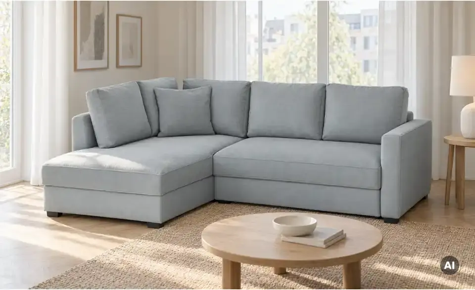 bobb Ecksofa mit Boxspringpolsterung Lisa de Luxe, in Wohnsituation