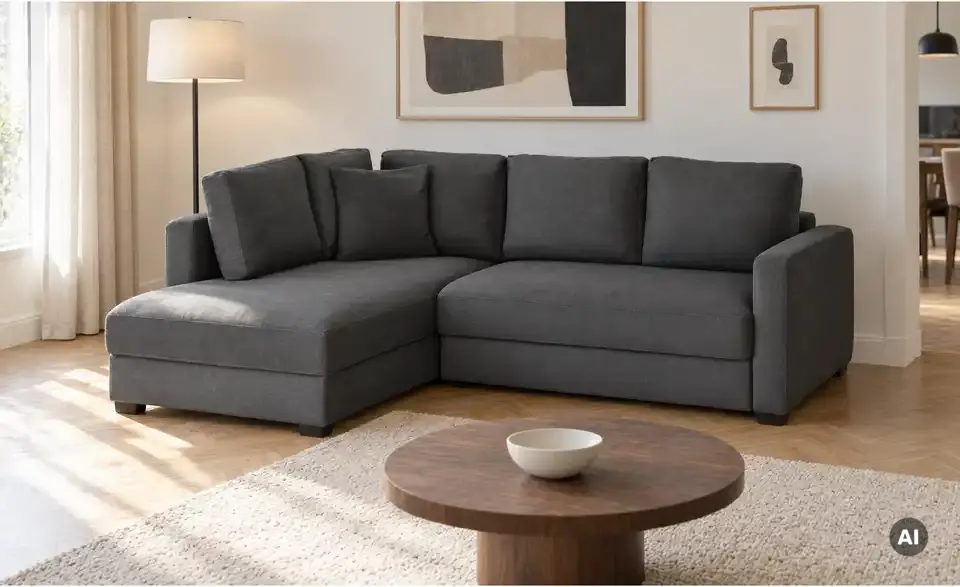 bobb Ecksofa mit Boxspringpolsterung Lisa de Luxe, in Wohnsituation