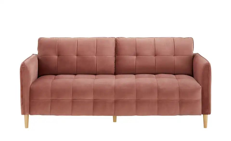 Sofa, 3-sitzig QUESRA Mikrofaser / Buche - Sofa, 3-sitzig QUESRA Mikrofaser / Buche