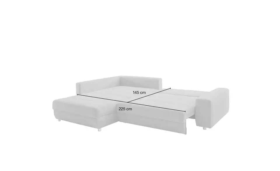 bobb Ecksofa Arissa de Luxe, Bemaßung