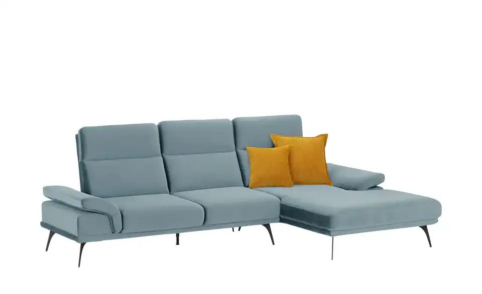 switch Ecksofa Monte Carlo | Blau-Grau, rechts