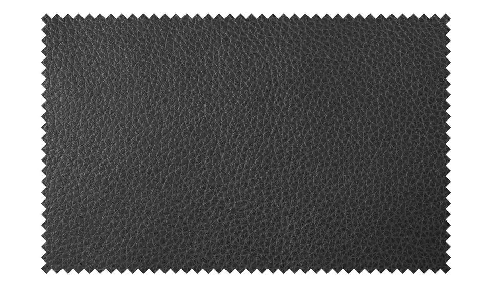 Ledersofa ALVA - Schwarz