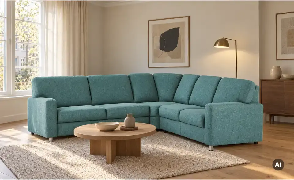 smart Ecksofa Valencia, in Wohnsituation