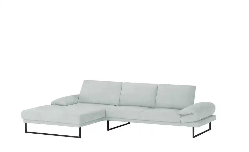 Ecksofa SIGNUM - Blau-Grau