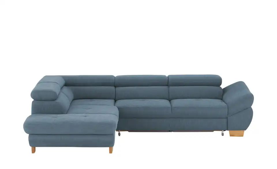 Switch Refresh Ecksofa Fabio | Taubenblau (Blau-Grau), links