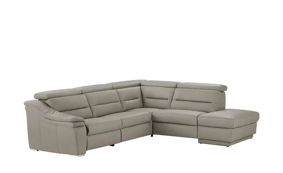 Ecksofa IVONNE Granit - Leder