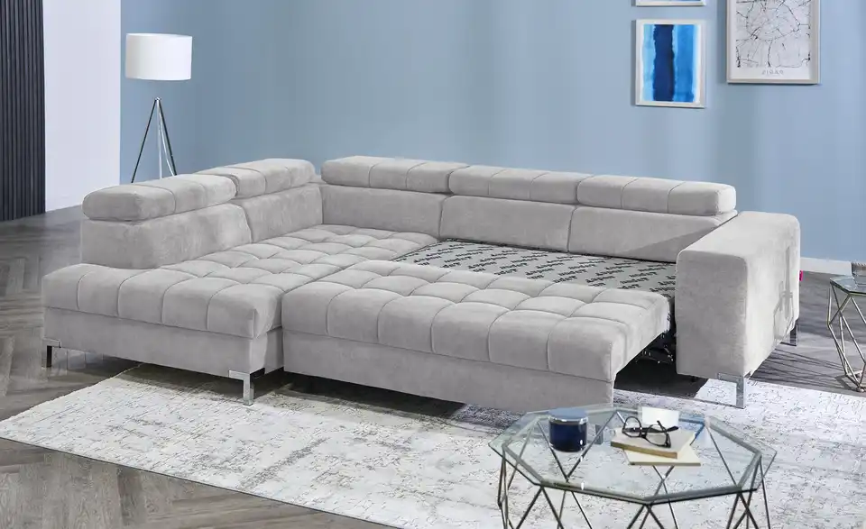 Ecksofa Arte mit verstellbaren Kopfstützen, Funktionsansicht