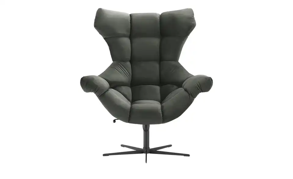 switch Sessel Sensi aus Samt, Frontansicht