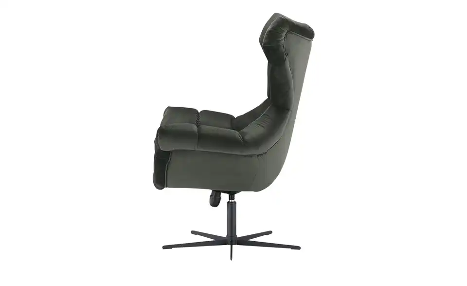 switch Sessel Sensi aus Samt, Profilansicht