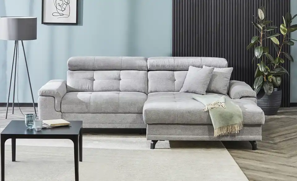 Ecksofa Frieda mit Schlaffunktion, in Wohnsituation