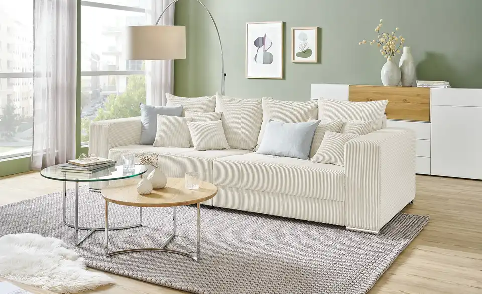 uno Bigsofa Ricardo aus Cordstoff, in Wohnsituation