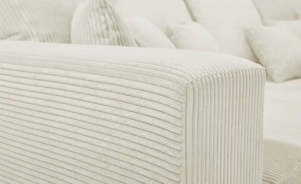 uno Bigsofa Ricardo aus Cordstoff, Detailansicht