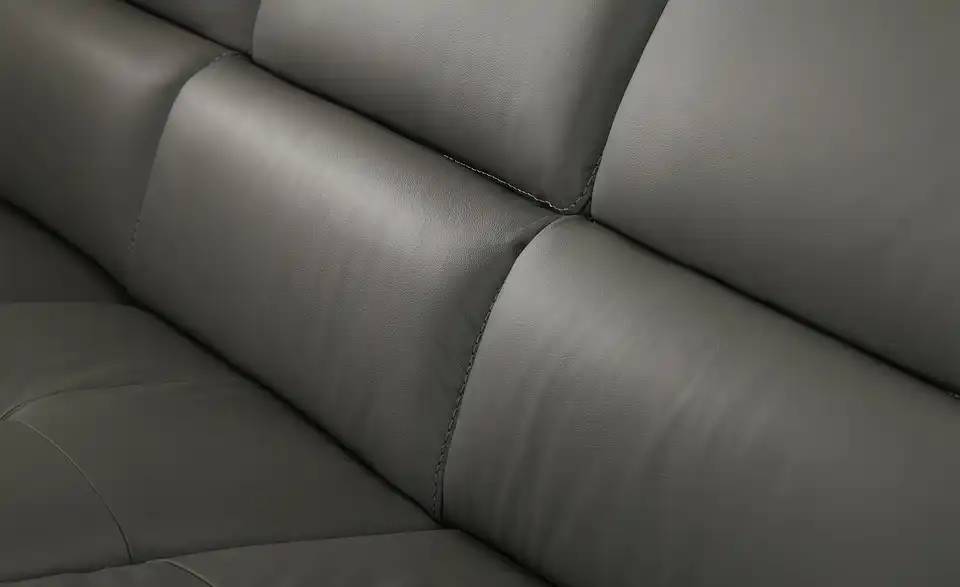 uno Leder-Ecksofa Danae klein, Detailansicht