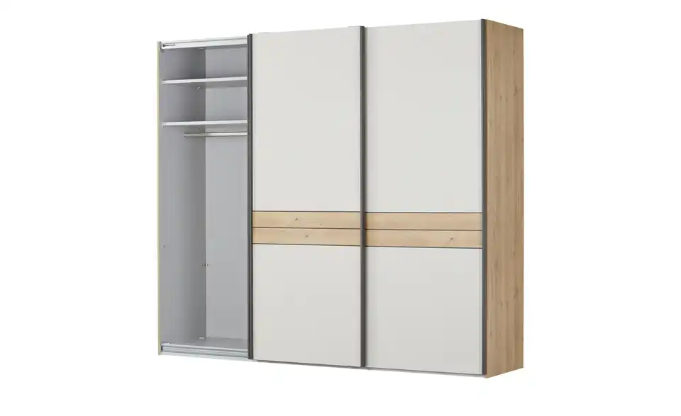 uno Schwebetürenschrank Suna, geöffnet