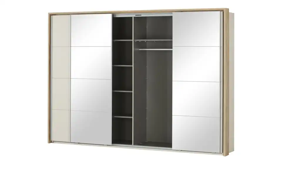 Schwebetürenschrank Norwich, geöffnet