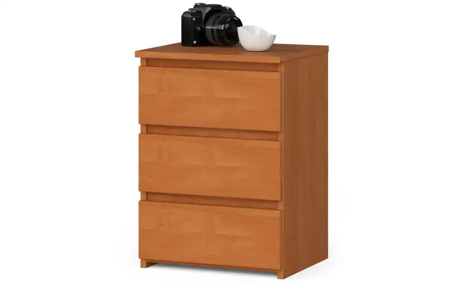 Nachttisch Carlo mit 3 Schubladen, Perspektive