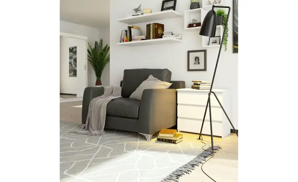 Kommode Carlo mit 3 Schubladen, in Wohnsituation