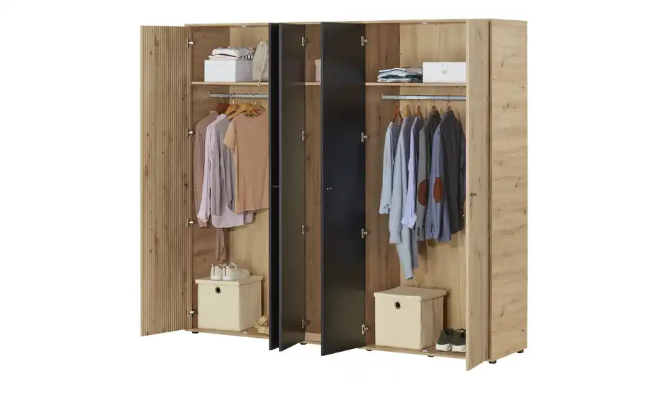 Kleiderschrank 5-türig Calvas, Perspektive