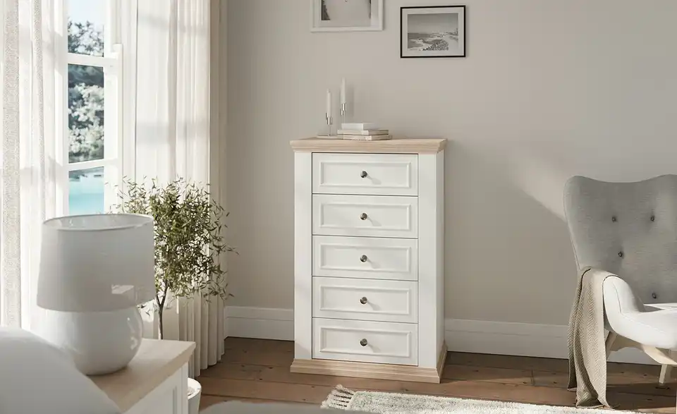 Schubkastenkommode Countryside mit 5 Schubladen, in Wohnsituation